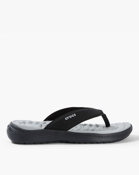 Crocs Reviva Flip Flops Black