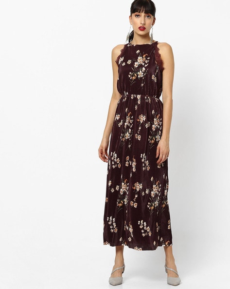 Buy Burgundy Dresses for Women Vero Moda Online | Ajio.com