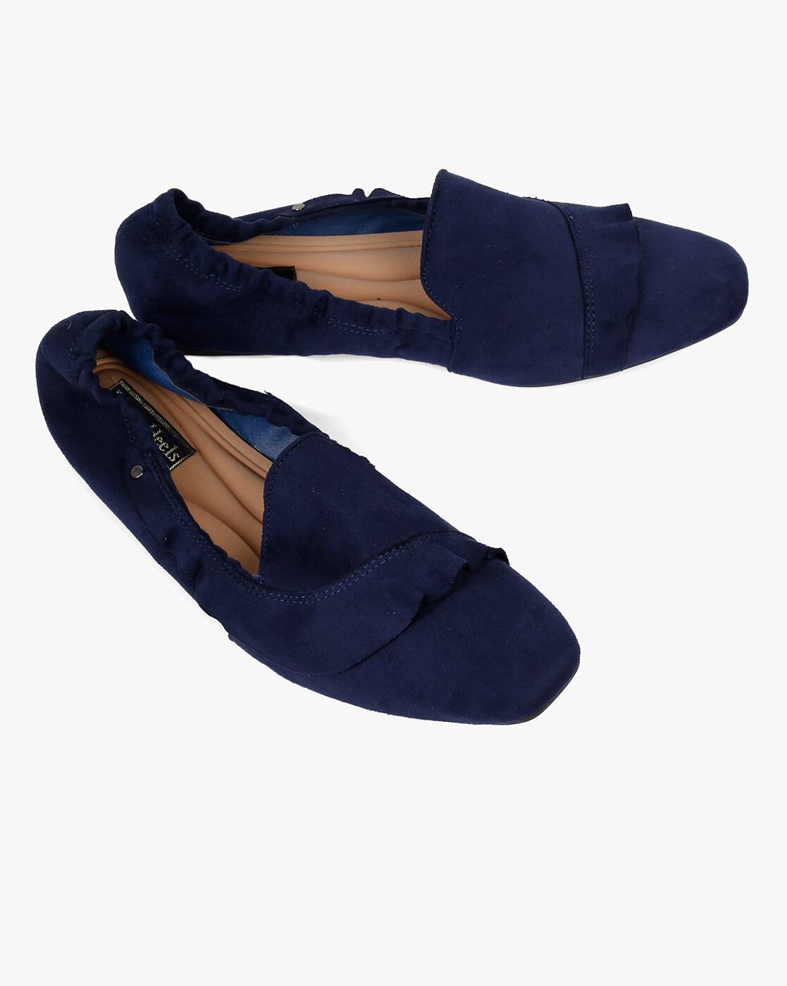 electric blue flat shoes