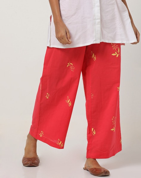 Buy Red Pants for Women by AJIO Online