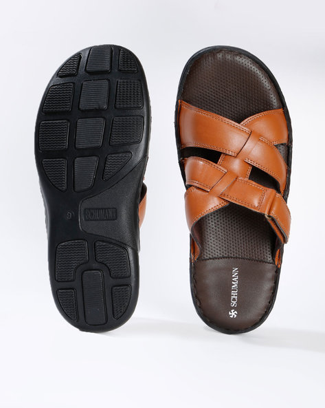 Buy Tan Flip Flop Slippers for Men by SCHUMANN Online Ajio