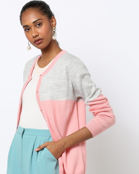 long pink sweater cardigan