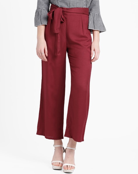 Trend Arrest Mid-Rise Pleated Palazzos