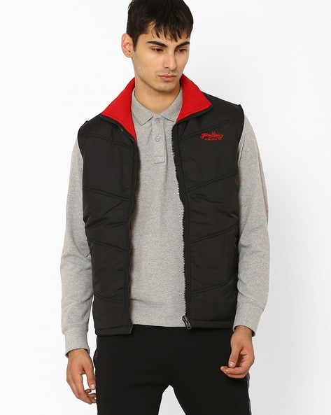 Regular Fit Reversible Sleeveless Jacket