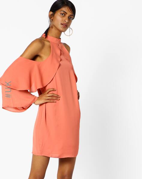 Buy Peach Dresses for Women by NEON ROSE Online