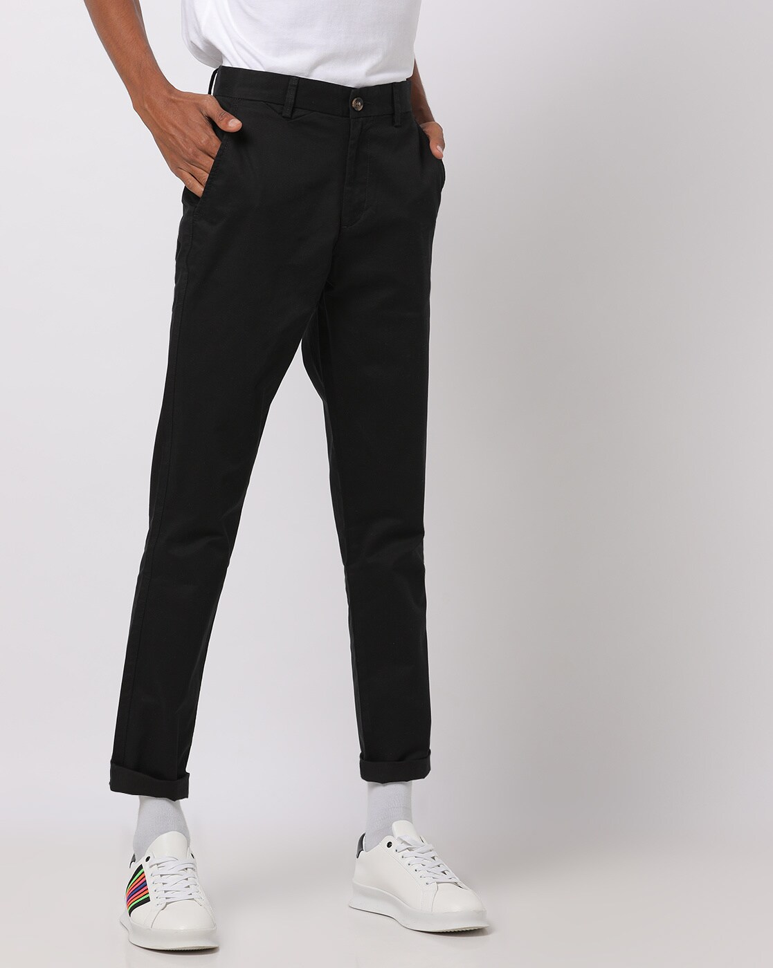 Buy Black Trousers & Pants for Men by UNITED COLORS OF BENETTON Online