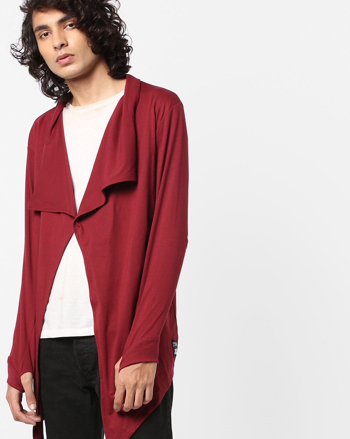 mens waterfall cardigan