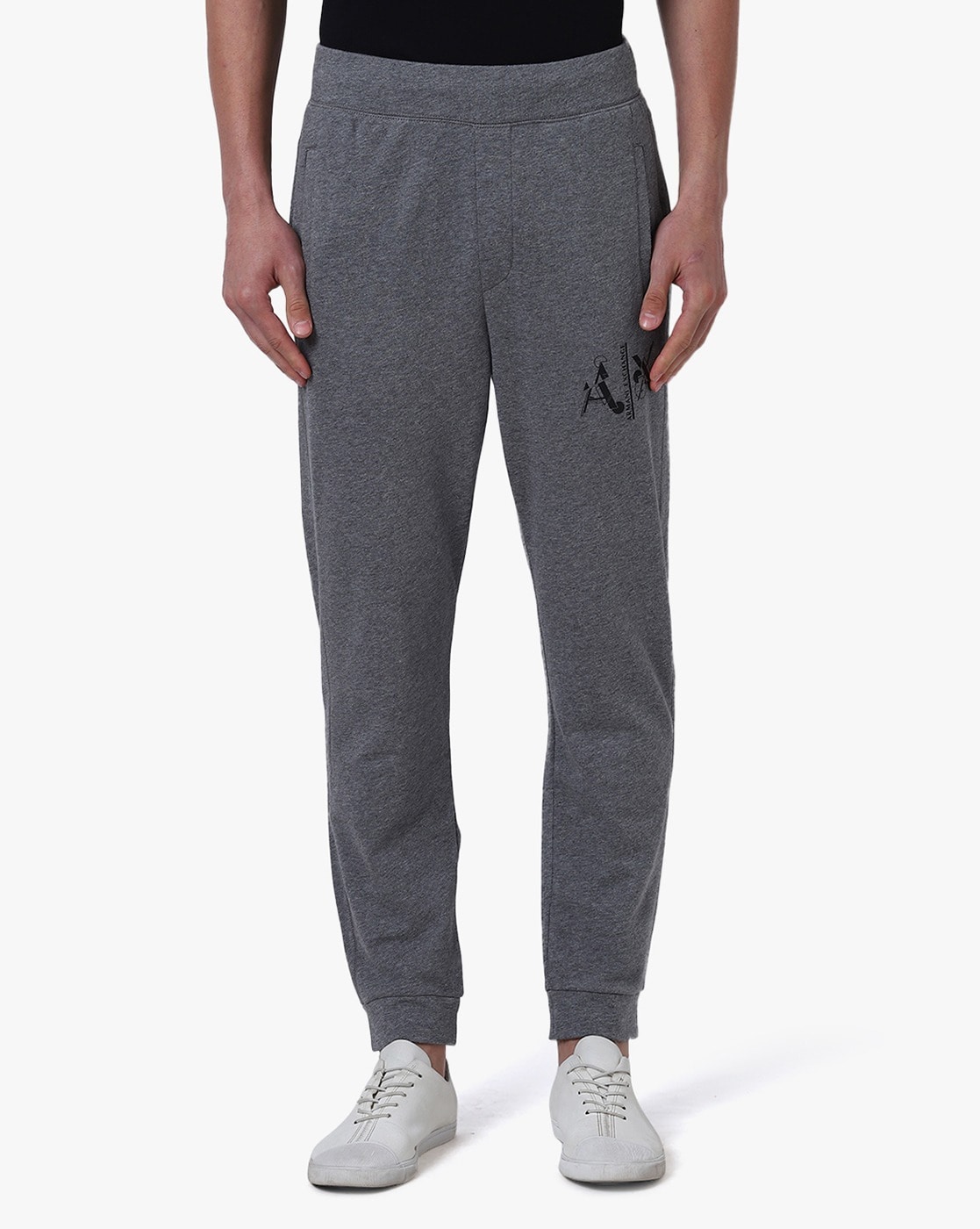 grey armani joggers