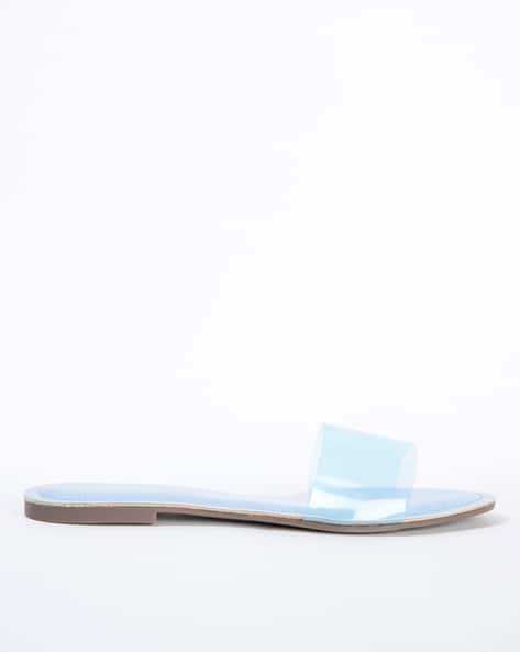 Clear Strap Flat Sandals (Image - 3)