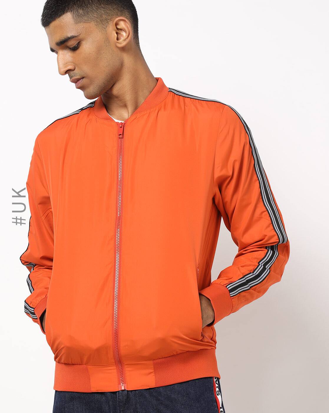 adidas bomber jacket orange