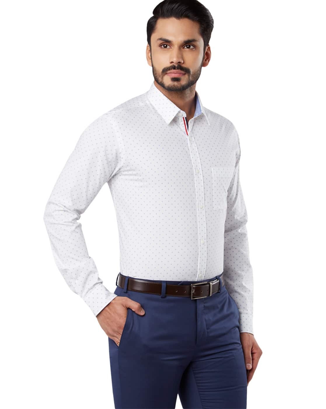 next slim fit white shirt