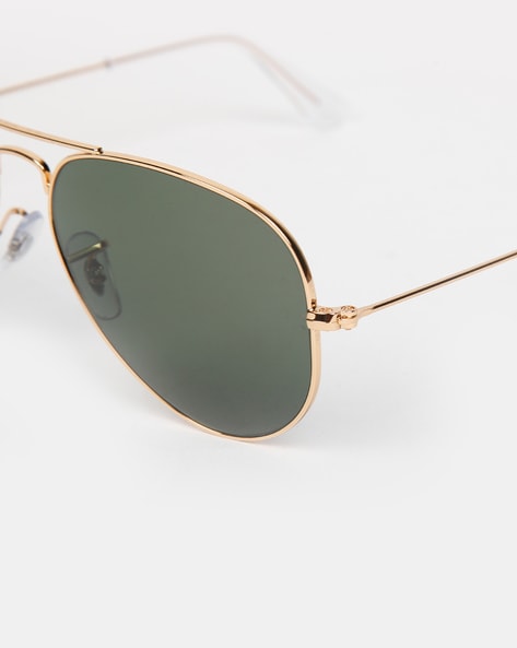 Buy Gold Toned Sunglasses For Men By Ray Ban Online Ajio Com