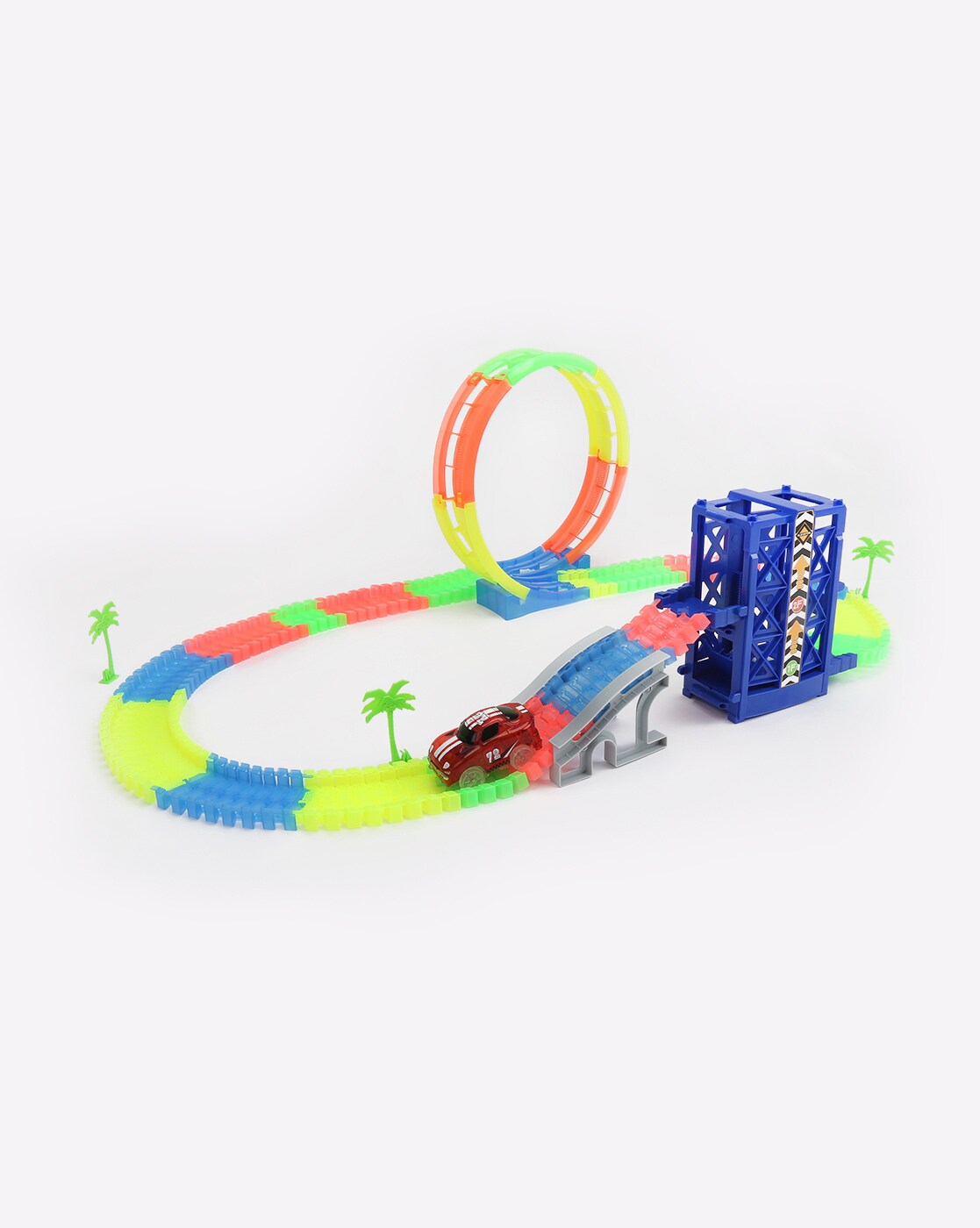 battery operated car track set