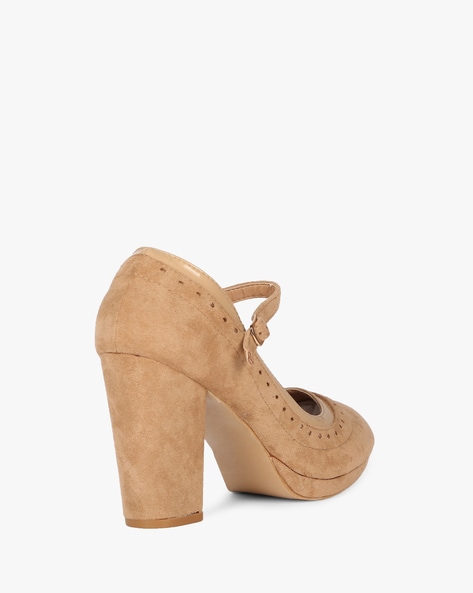 Buy Beige Heeled Shoes for Women by AJIO Online