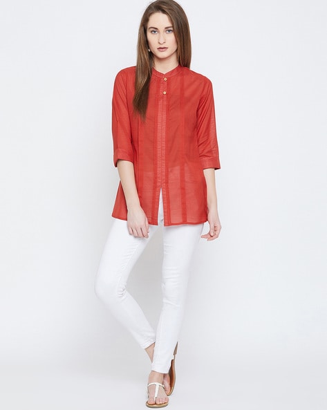 Buy Red Tops for Women by Ruhaan'S Online