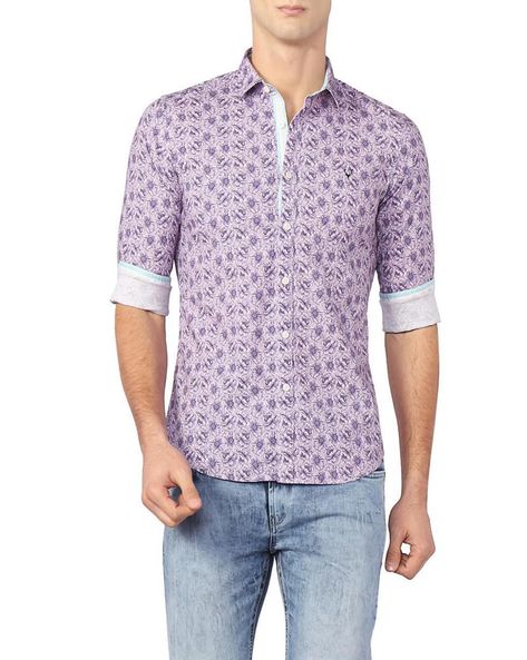 allen solly purple shirt