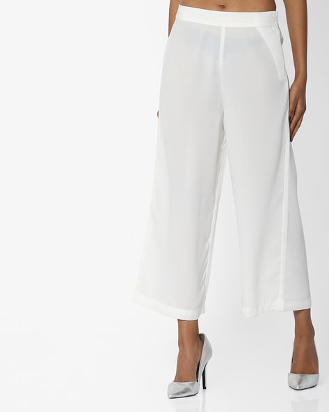 Flat-Front Mid-Rise Culottes Price in India