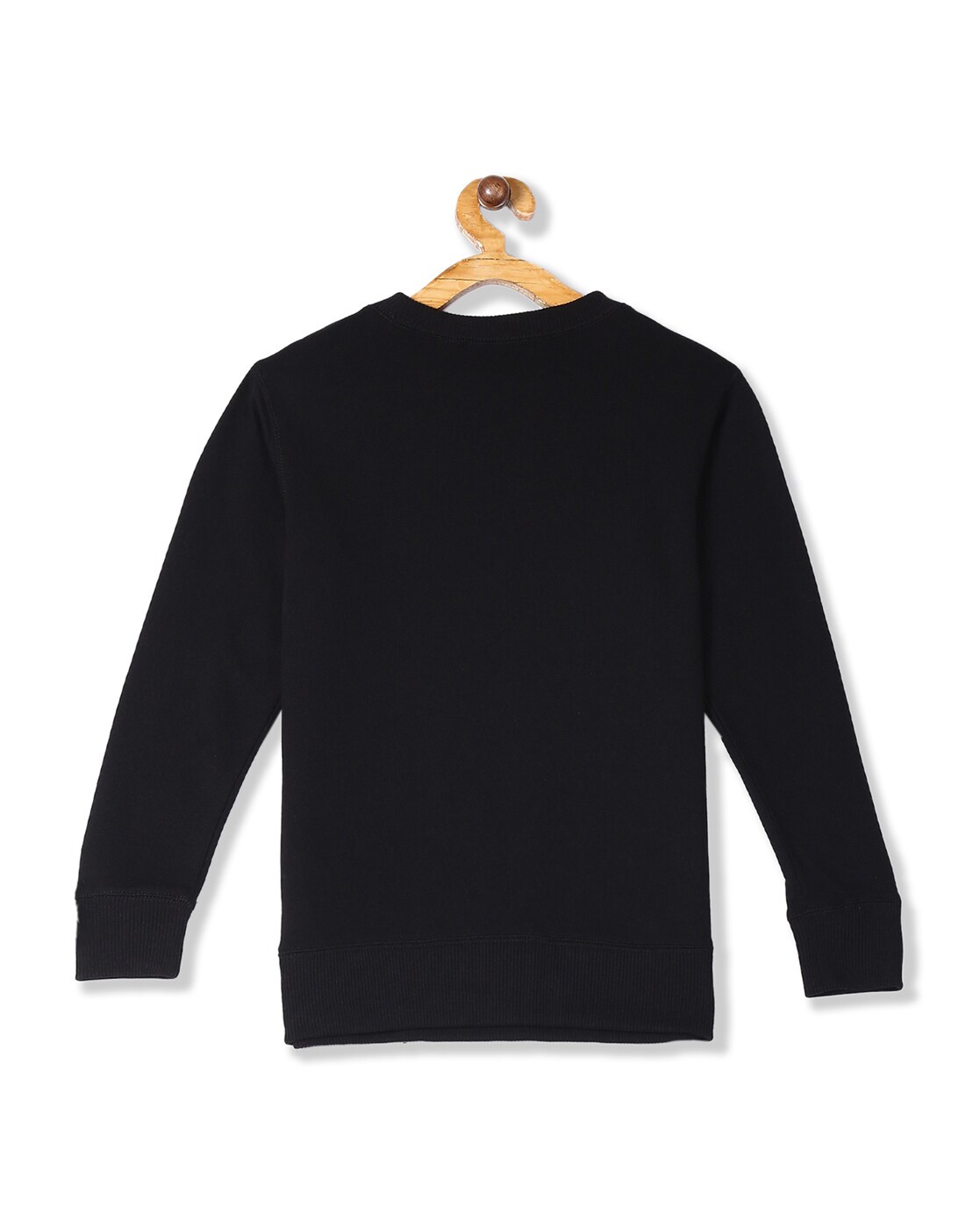 black round neck sweatshirt