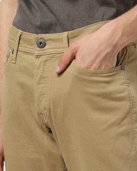 Mid-Rise Slim Fit Flat-Front Trousers (Image - 3)