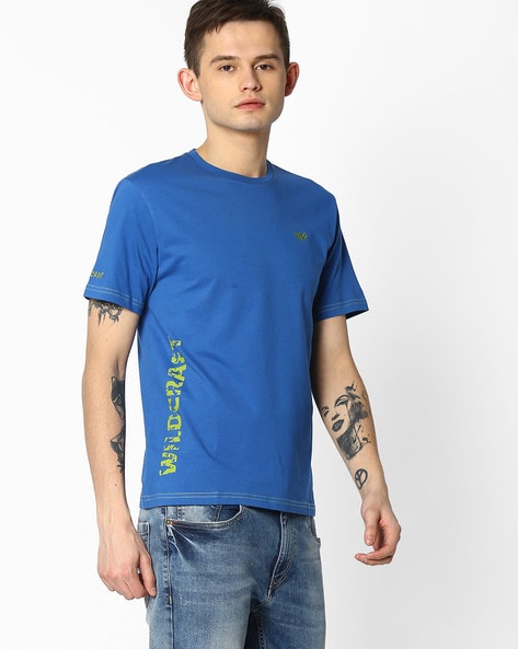 Buy Blue Wildcraft HypaCool Crew-Neck T-shirt | AJIO