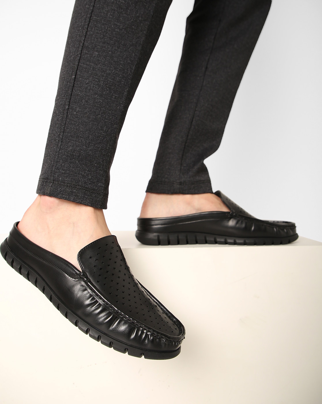 black loafers casual