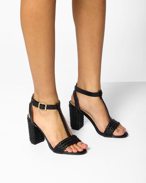 Braided Chunky Heels