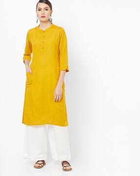 mandarin collar kurtis