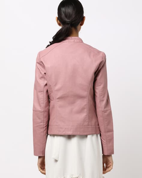 pink motorcycle jacket