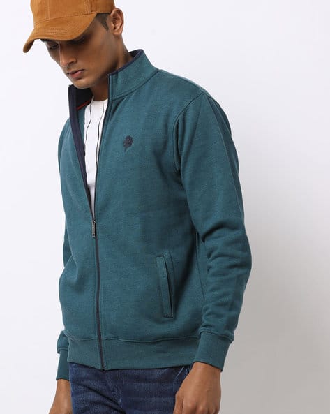 teal blue jacket