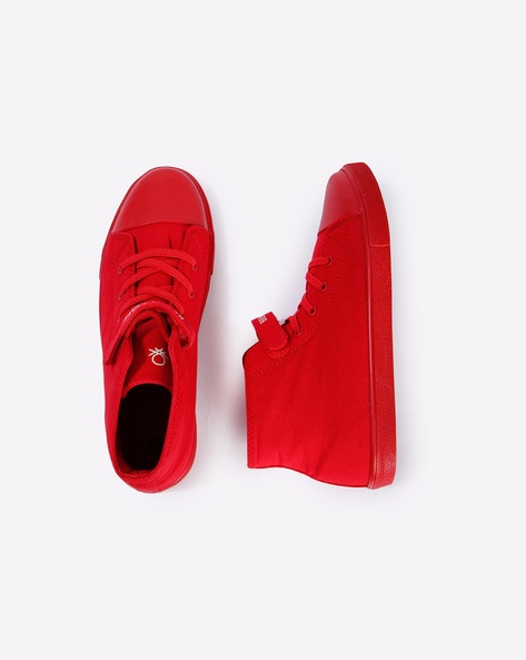 boys red high top sneakers