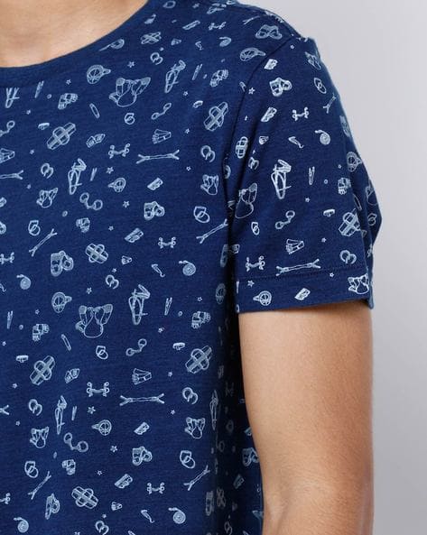 Printed Crew-Neck T-shirt (Image - 1)