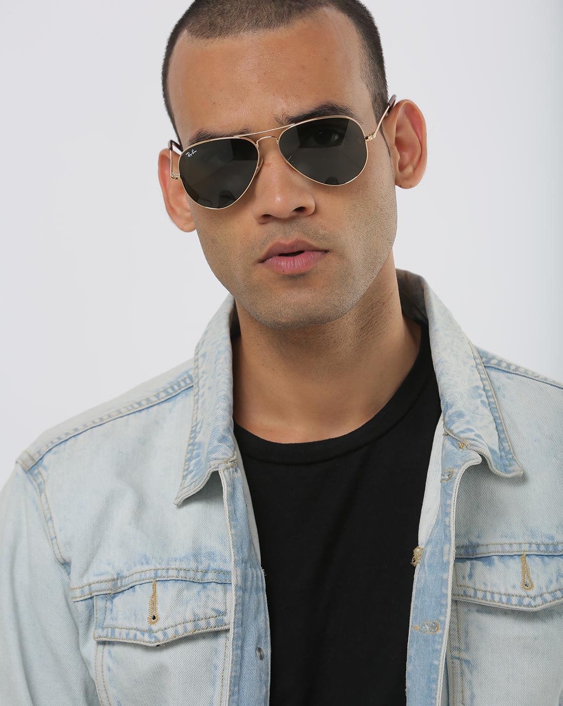 Buy Gold-Toned Sunglasses for Men by Ray Ban Online 