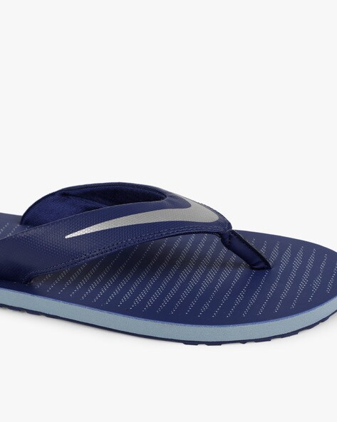 Nike chroma thong outlet 5 navy blue slippers