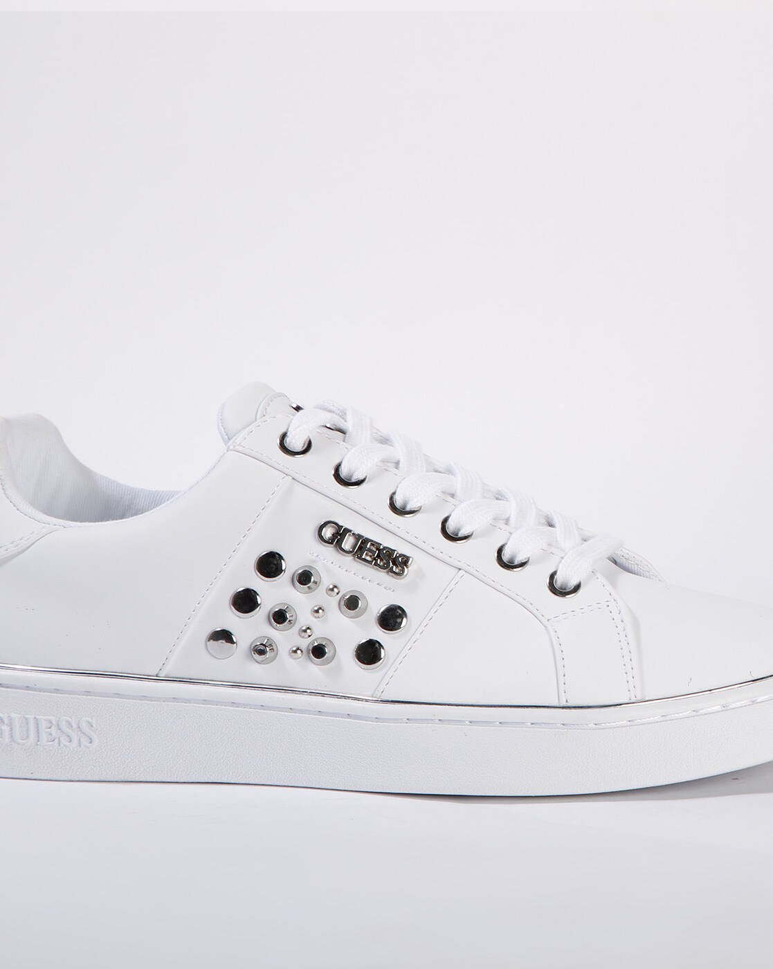 guess white shoes