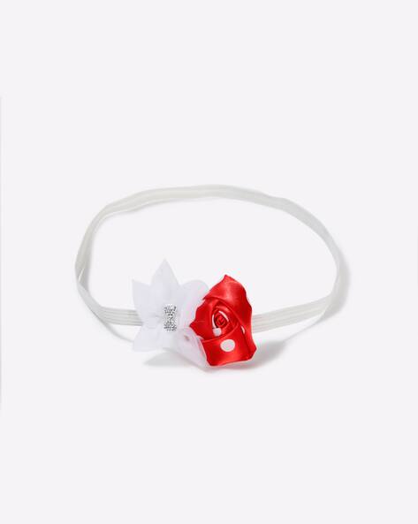Buy Red White Hair Accessories For Girls By Funkrafts Online