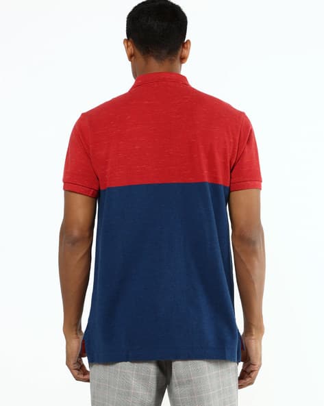 Slim Fit Colourblock Polo T-shirt (Image - 1)