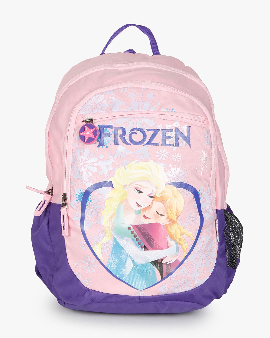 pink and purple backpack