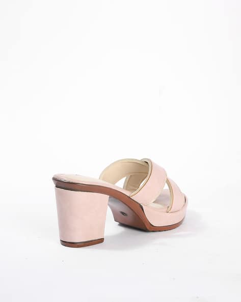 Chunky Heels with Criss-Cross Straps (Image - 3)