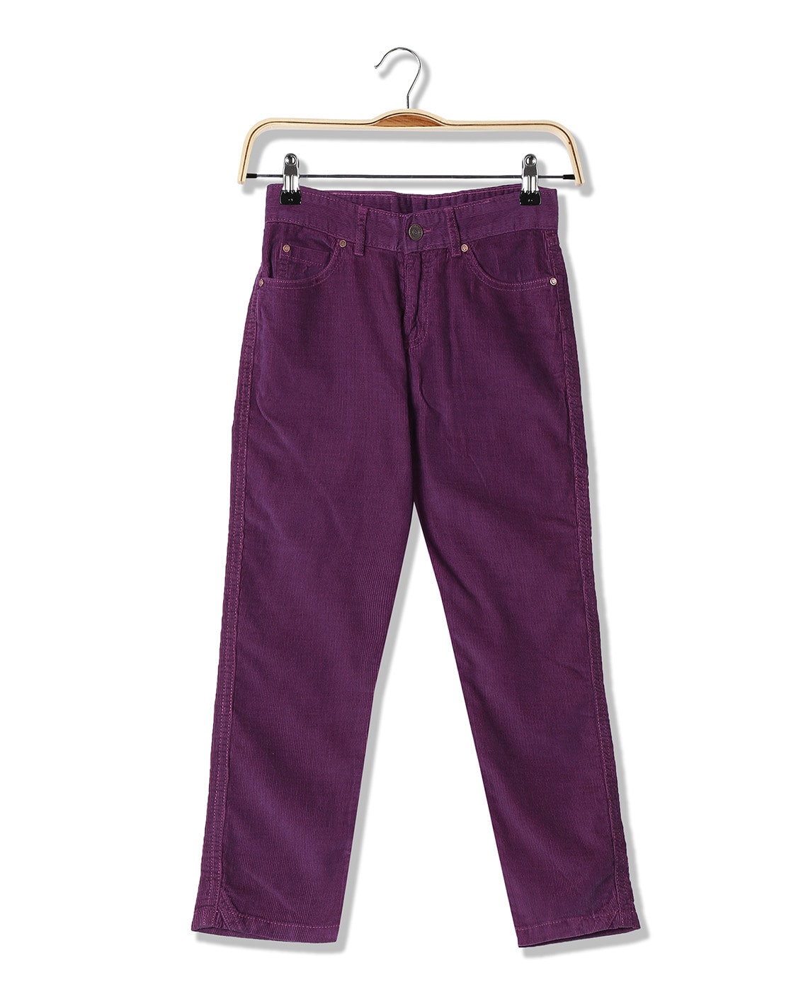 Corduroy trousers  Purple  Ladies  HM IN