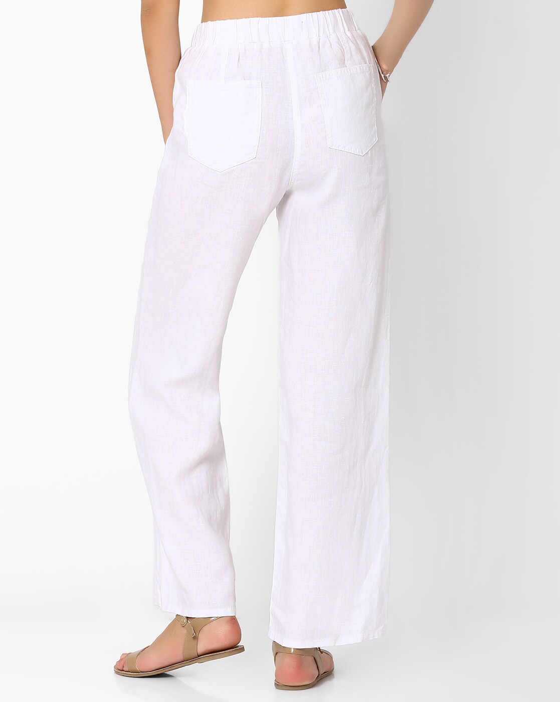 Details 61+ white linen wide leg trousers best - in.cdgdbentre