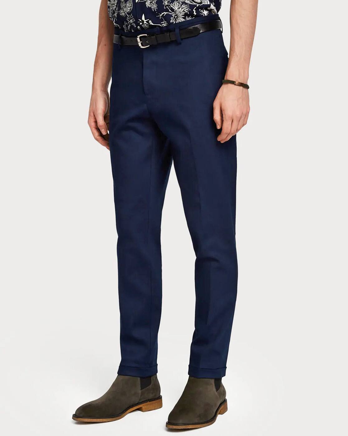 navy blue skinny trousers mens