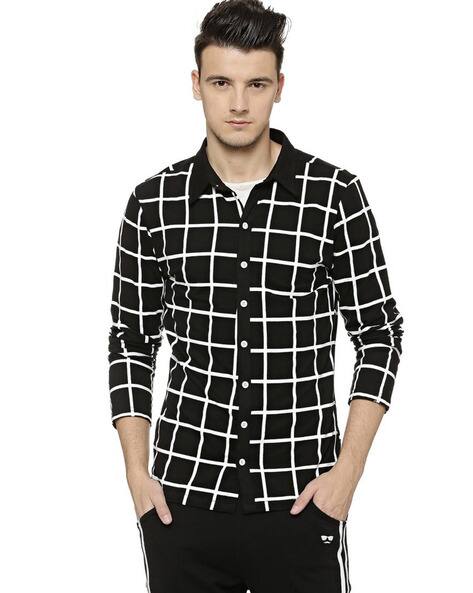 Black Shirts for Men by Campus Sutra 