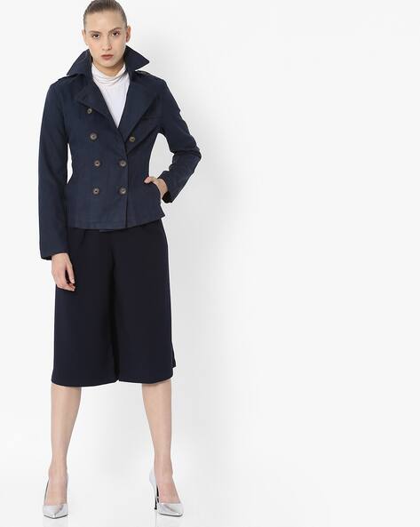 navy blue peacoat