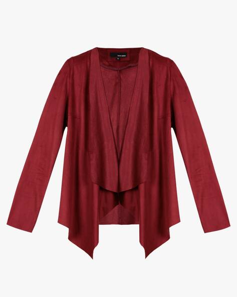 wine red shrug