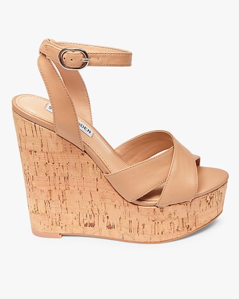 steve madden strappy wedges