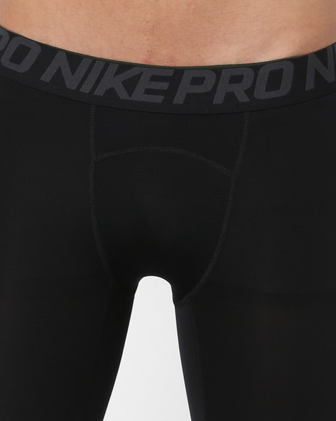 Mid-Rise Compression Track Pants with Elasticated Waistband