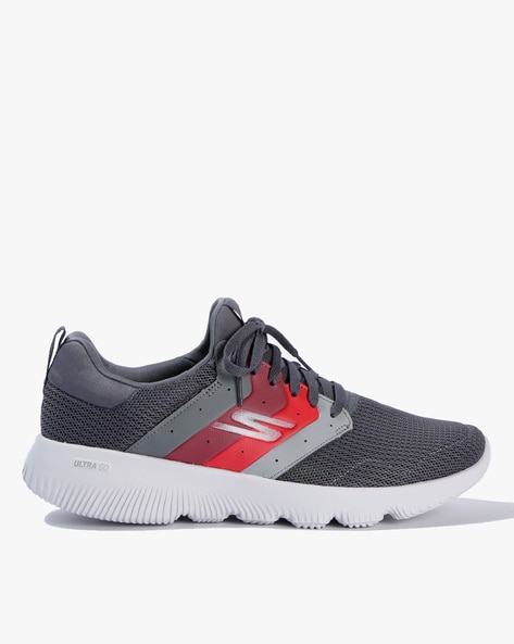 skechers grey running shoes