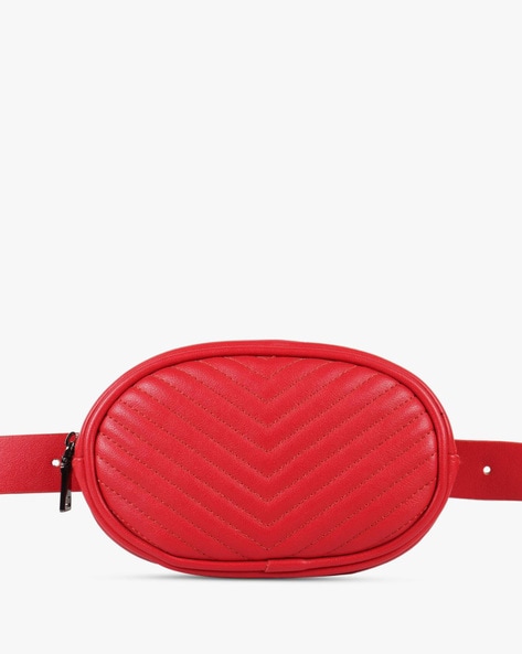 steve madden red fanny pack