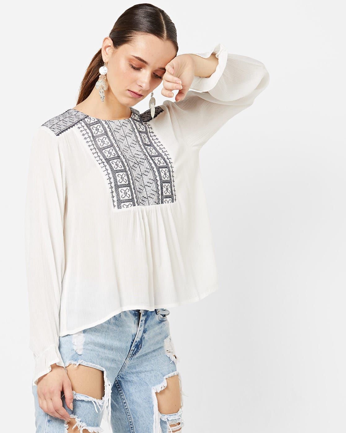 Buy White Tops for Women by AJIO Online 