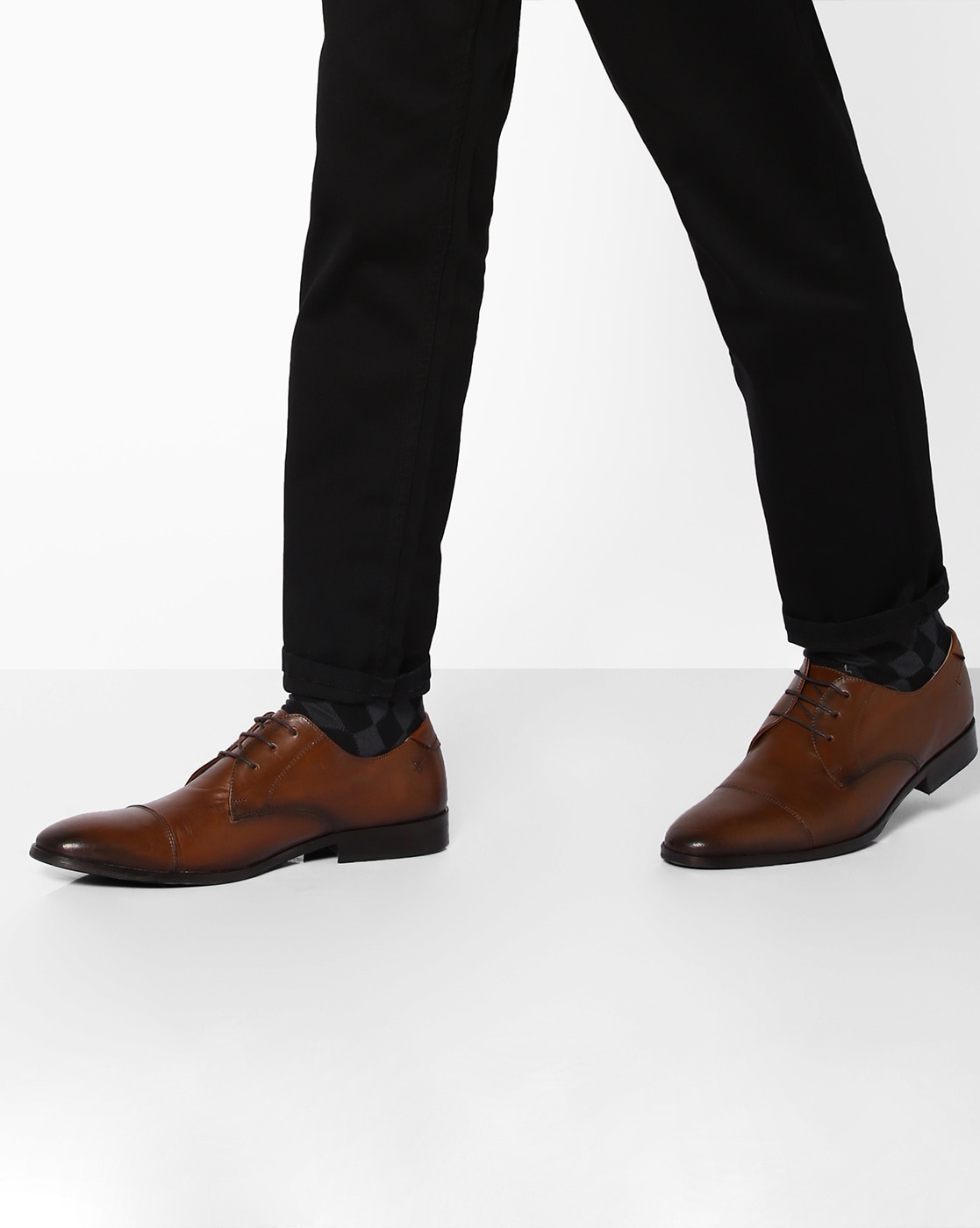 teakwood leather formal shoes
